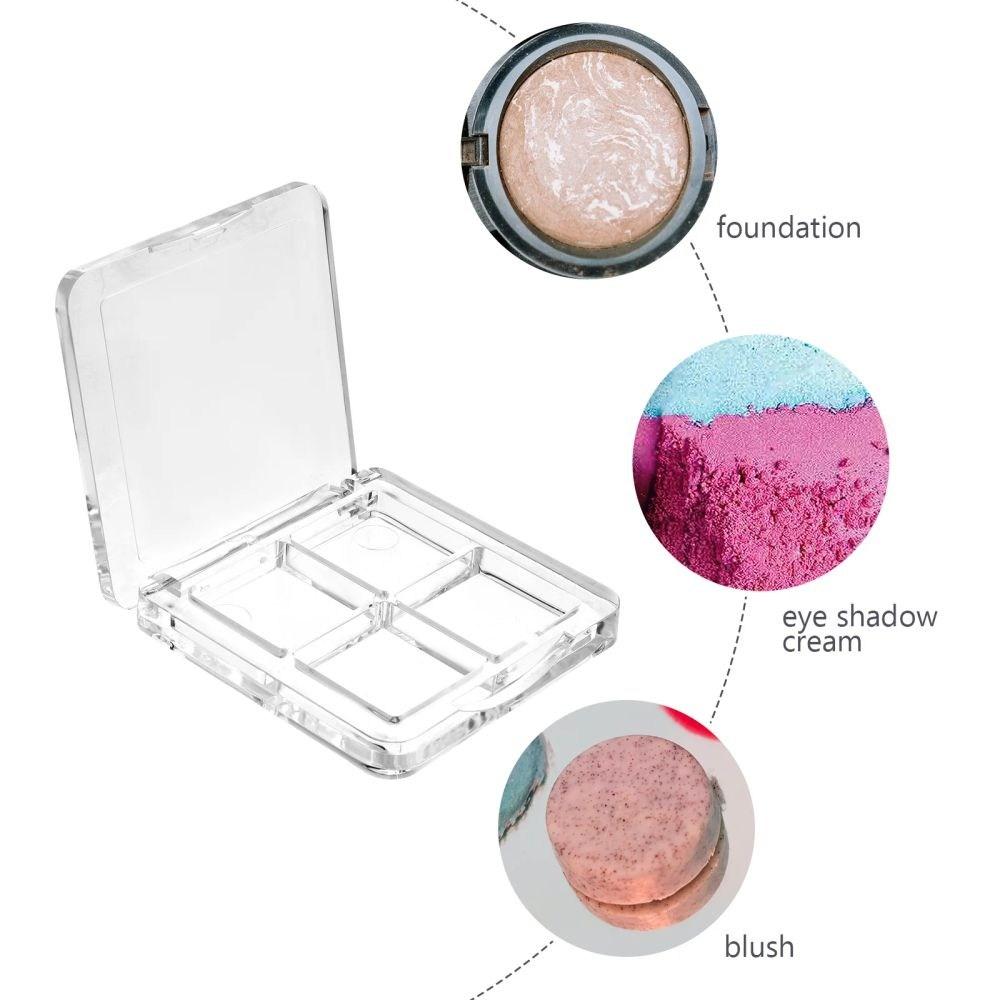 Lippenpalette Leere Lippenstiftpalette Nachfüllbarer Make-up-Behälter Koffer Hohe Lidschatten-Schale Palette Magnetisch 2 Stück, Wie Abgebildet, 2 Stück