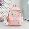 New high-value, fresh and sweet, colored star backpack, high school student large-capacity backpack