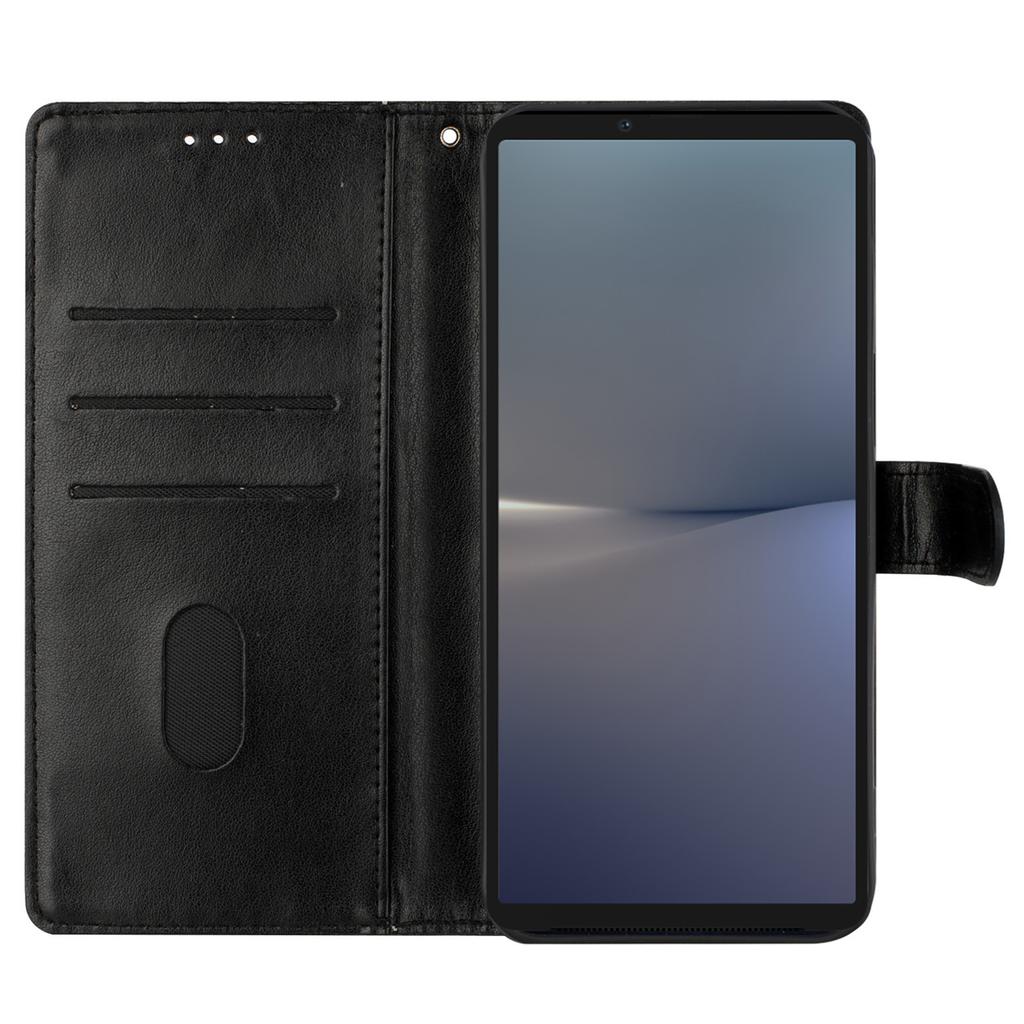 Etui portfelowe dla Sony Xperia 10 V Skóra z nadrukiem motyla i kwiatów Podstawka Pokrowiec na telefon