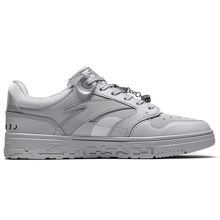 New Anta Walk Moon Cushioning, Wear Resistant Low Top Skateboard Shoes Men's Gray 112248066S-1