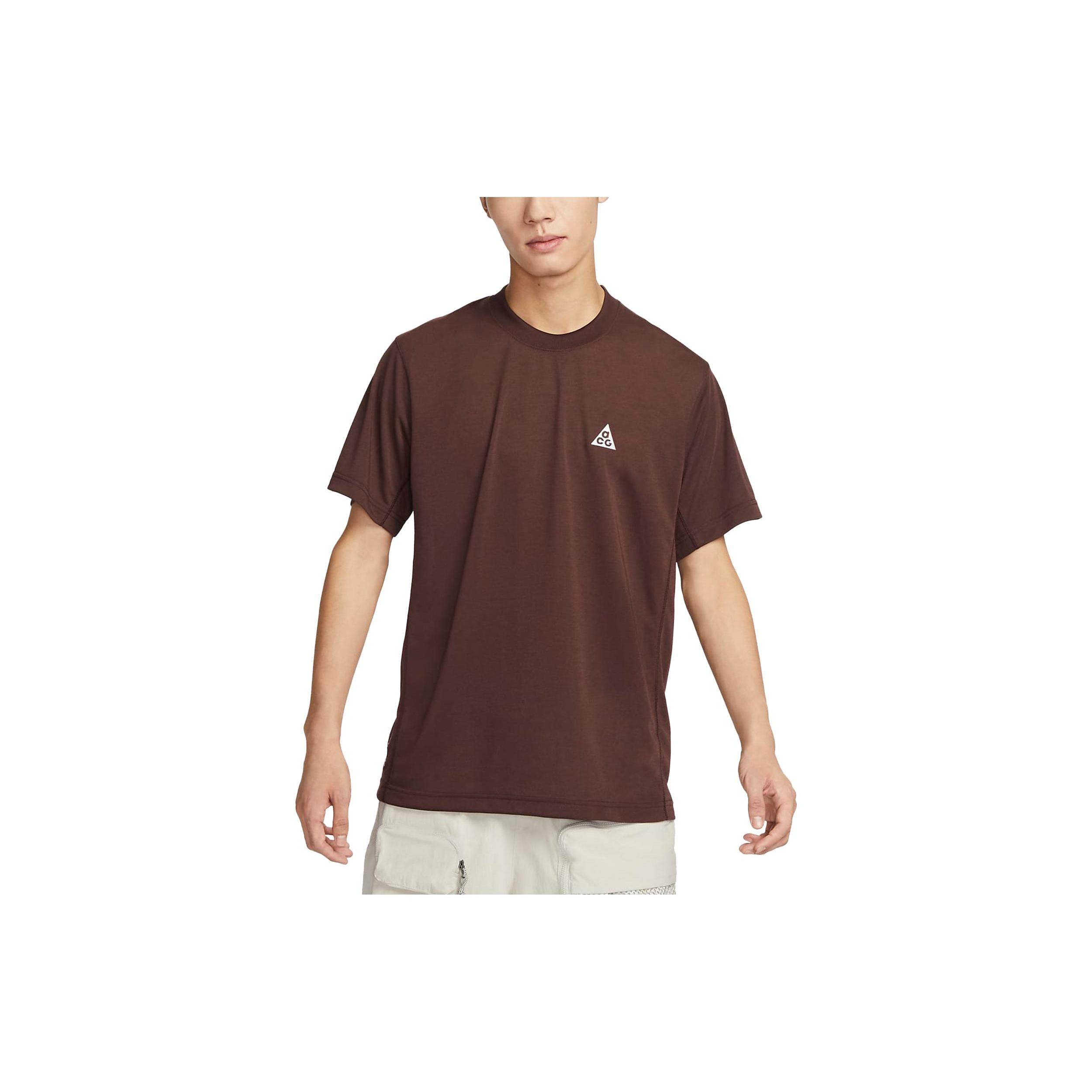 Nike Dri-FIT ADV ACG Goat Rocks Short-sleeve Top  Brown  Men s DX7883-227 S