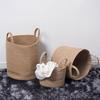 Spacious Handwoven Cotton Rope Basket Delicate Cotton Rope Large Woven Basket Versatile Home Organization Stand Holder