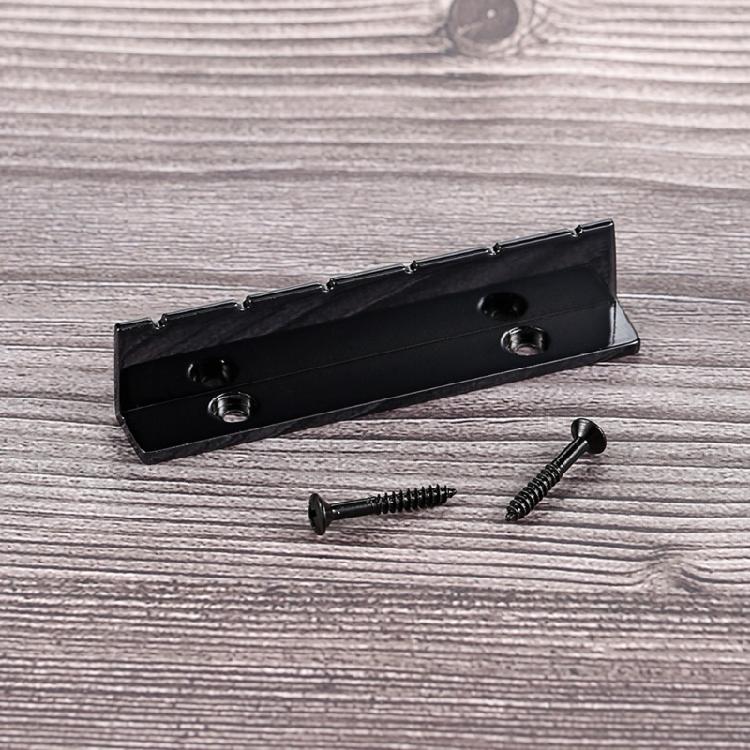 Black Metal Electric Guitar Nut Replacement For Enhanced Sound Stability And Easy Installation On 6 String Guitars