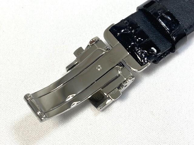 L0GG013J9 SEIKO Brightz 20mm Leather Crocodile for Strap, Black, SAGA217/ 8B92-0AP0