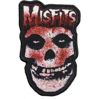 Misfits Kan Damlası Kafatası Baskılı Yama