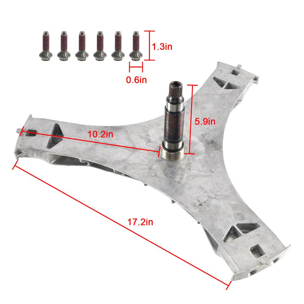Washer Flange Shaft Assembly for Samsung DC97-16509B DC60-40137A DC69-00804A