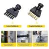 10-Piece Accessory Set for Karcher Steam Cleaners SC1, SC2, SC3, SC4, SC5 - Includes Nozzles, Brushe