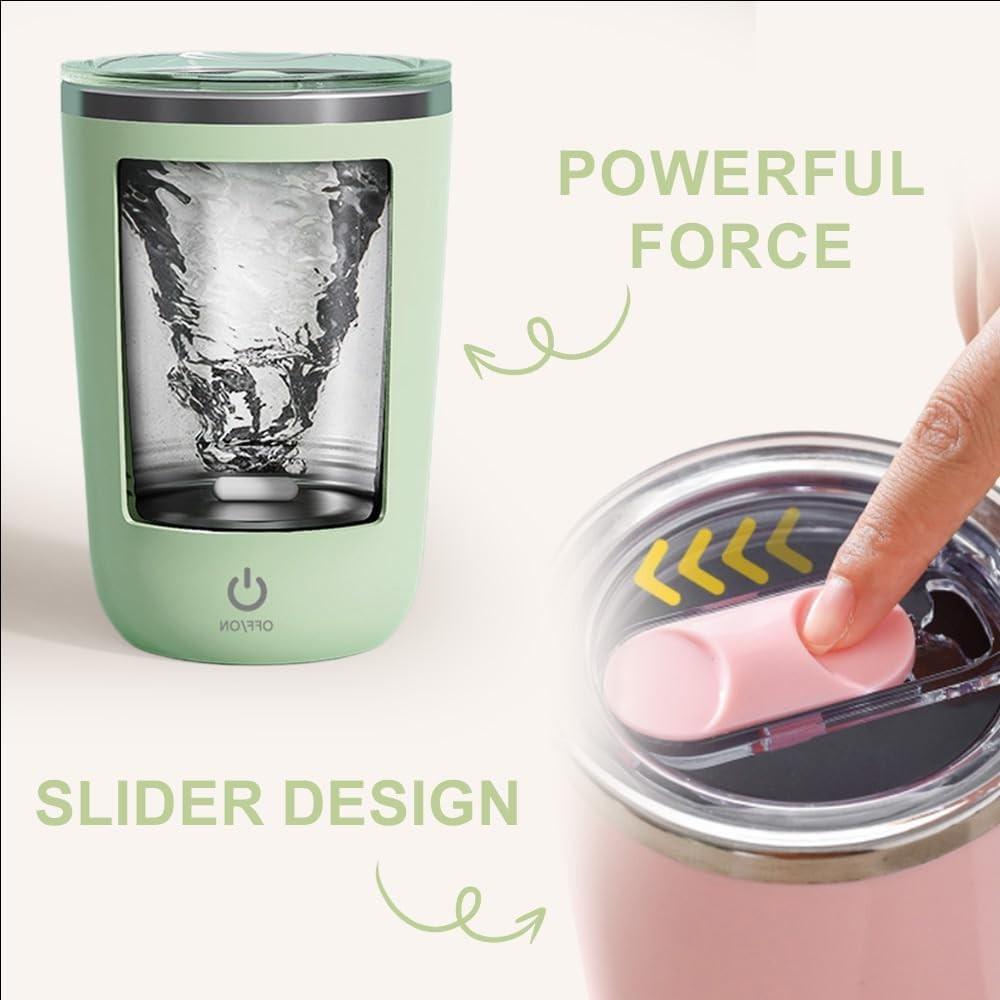 Stainless Steel Rechargeable Self Stirring Coffee Mugs,Portable Electric Magnetic Stirring Coffee Cup For Coffee,Milk Tea