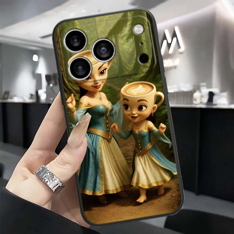 

AI Shanhaijing Illustration For Apple iPhone 17 16 16E 15 14 13 12 11 Pro Max Plus Black Soft Silicone Phone Case iPhone 12