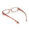 Portable Print Stripe Vision Care Presbyopic Eyewear Reading Glasses Retro Frame Diopter Eyeglasses