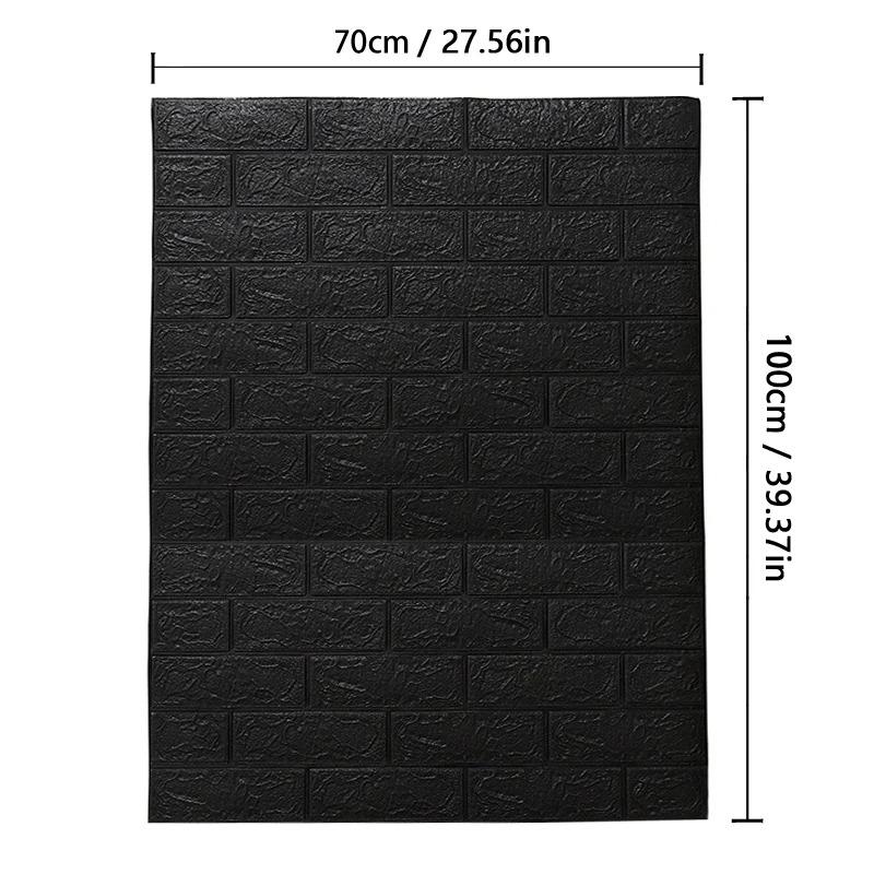 Brick Pattern Wall Sticker Simple  Foam Self-adhesive  3d Wallpaper Sticker Antique Culture Stone Wall Enclosure Wallpaper