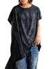 Antiqua Short Sleeve French One Size Navy Women's Lamé Top, Sleeve, PA-03659, 20,