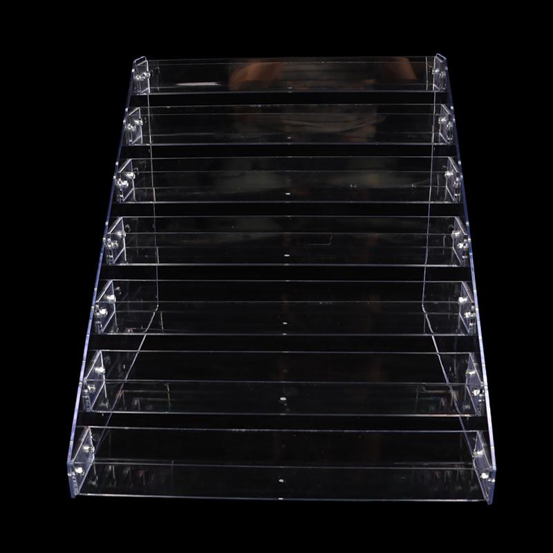 2/3/4/5/6/7 Layers Nail Polish Display Stand Clear Cosmetic Display Rack Holder Essential Oil Bottle Organizer Storage