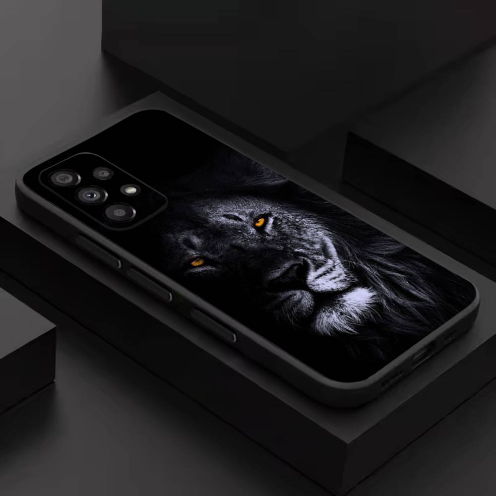 

Cool Lion Animal For Samsung S 26,25,24,23,22,30,21,10,9,Ultra,Plus,Lite,FE,4,5G Phone Case Black Soft Case SamsungS30ULTRA5G