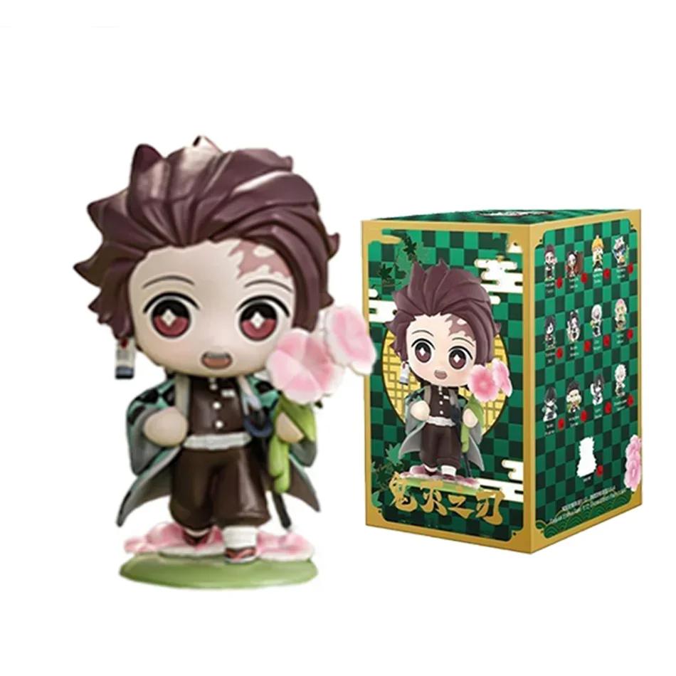 #Demon Slayer Tanjiro Kamado Nezuko Anime Cartoon Figure Blind Box Creative  Statue Model Ornament Surprise Gift Box