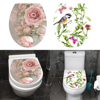 Adesivi per WC Stampa 3D Decorazione Murale Artistica Sgabello per WC Adesivo Bidè Decorazione Bagno Pedistallo WC Vaso