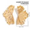 Ingemark Exaggerated Maple Leaf Stud Earrings Trend 2025 for Women Punk Geometric Piercing Earrings Grunge Jewelry Steampunk New