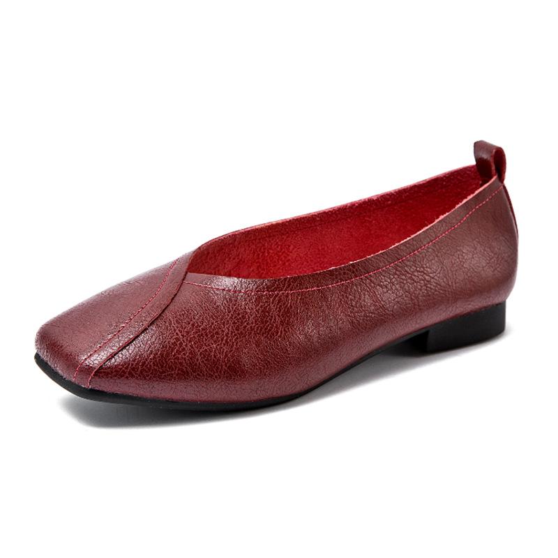 Fashion AIYUQI Flat Shoes  2025 New Autumn Genuine Leather Women Flat Shoes Onon-slip Plus Size 35-43 Women Casual Shoes