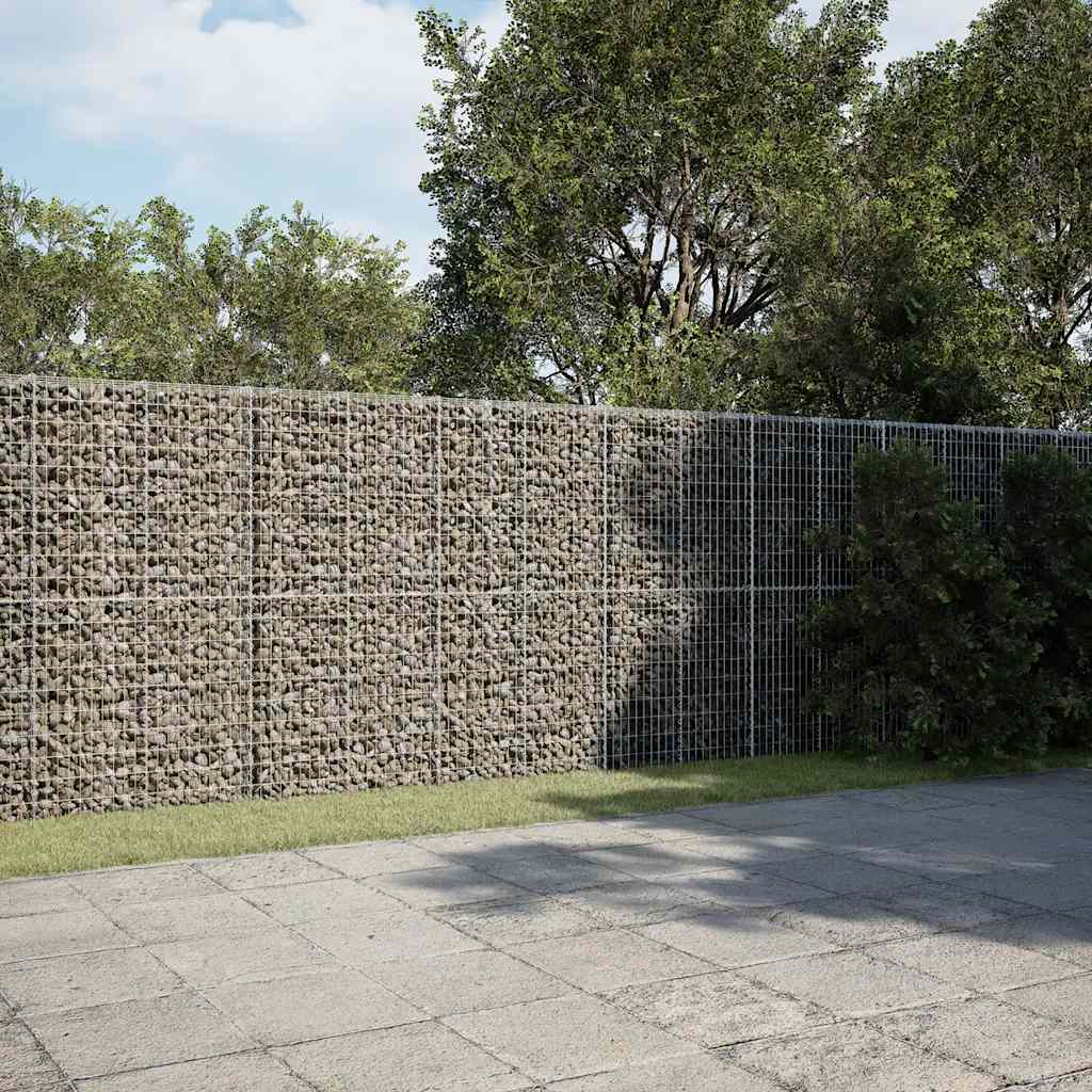 Vidaxl Kosz Gabionowy Z Pokrywą, 900X50X200 Cm, Galwanizowane Żelazo