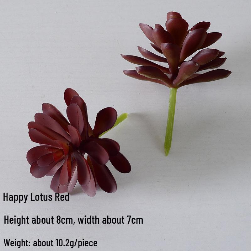 Mini Flocking Artificial Succulent Bonsai for DIY Wall Decor