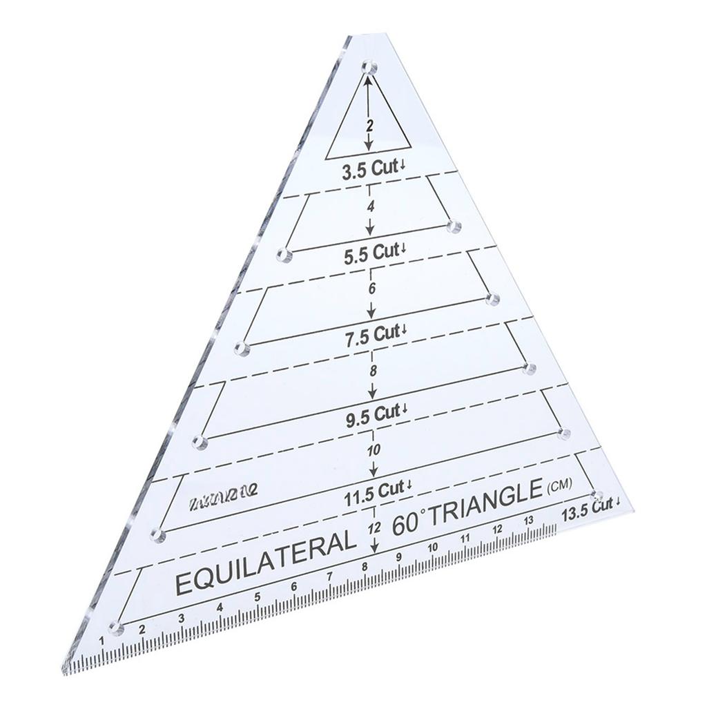 Acrylic Triangle High Transparency Original Scale Tailor maker Ruler for Quilting