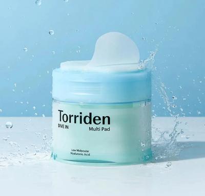 DIVE-IN Multipad mit niedermolekularer Hyaluronsäure, 80 Stück, Kbeauty, Probe