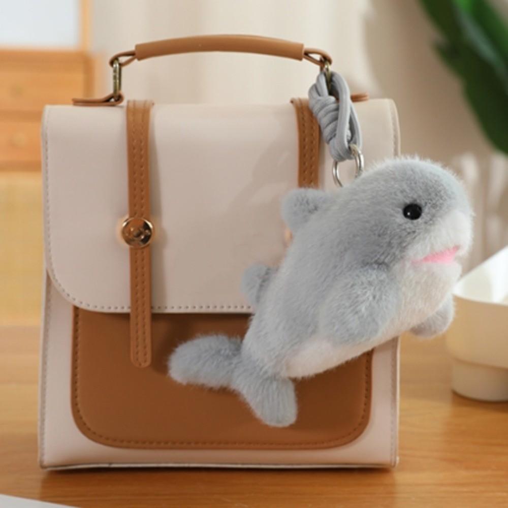 Ocean Animal Dolphin Plush Doll Keychain Plush Doll Key Rings  Kids Birthday Christmas