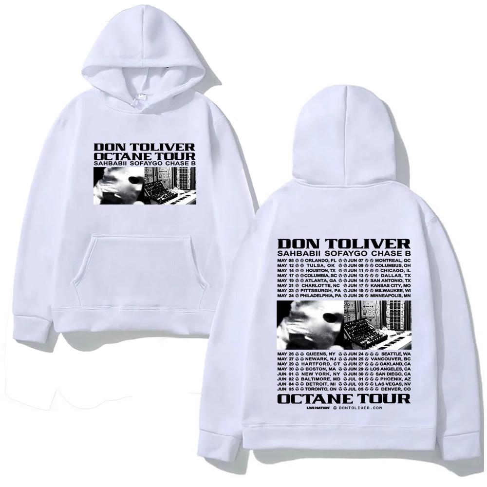 Rapper DON TOLIVER Hoodie OCTANE TOUR 2026 Hip Hop Graphic Printing Hoody Classic Soft Punk Hooded Pullovers Fleece