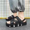 Summer Men Slippers New Fashion Comfort Thick Bottom Height-increasing Sandals Design Beach Outside Increase Soft Bottom Sandals