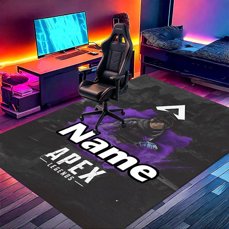 Custom Name Personalized Apex Legends Print Carpet, Versatile Home Decor Rug, for Playroom, Apartment, Balcony, Entryway, Hallway Gift