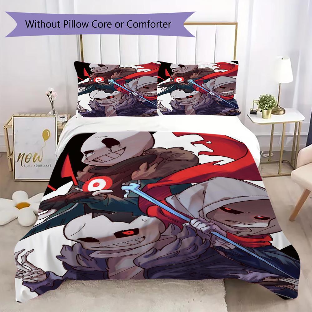 Mysterious Dungeon Anime Pattern Bedding,Quilt Set Quilt Cover Pillowcase Home Birthday Gift (1*duvet cover+2*pillowcase,without core)ZSJT0917353