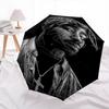 1pc Tupac Shakur Sketch Automatic Open Close Umbrella  Windproof Canopy, Automatic Open Close Button10189