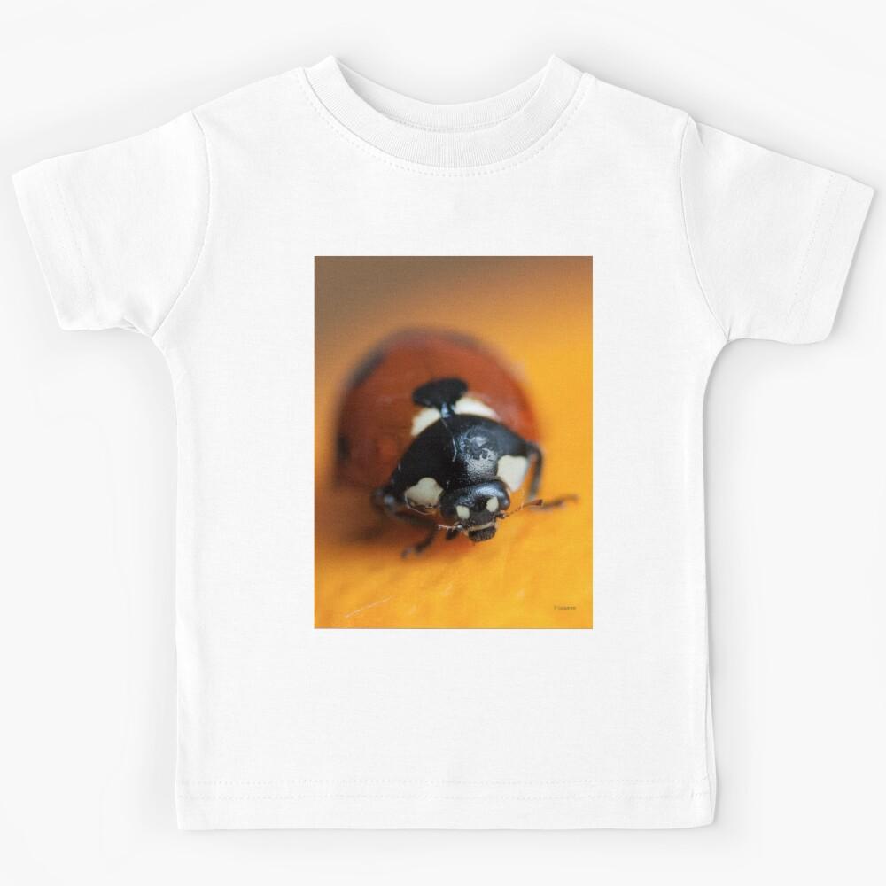Ladybug on orange Kids T-Shirt 130