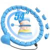 Weighted Fitness Hoop for Adults & Kids Detachable Knots Abdomen Weight Loss 2 In 1 Abdomen Fitness Weight Loss Massage