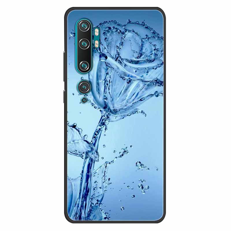 For Xiaomi Mi Note 10 Case Silicone Soft Owl Lion TPU Fashion Back Cover For Xiaomi Mi Note10 Cases Protective Printed Covers