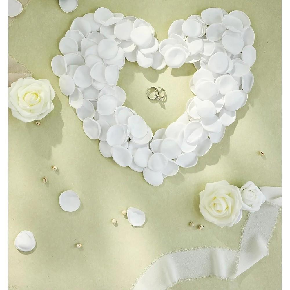 30/50/100pcs White Silk Rose Petals Rose Homme Decor Artificial Rose Flowers Aisle Runners