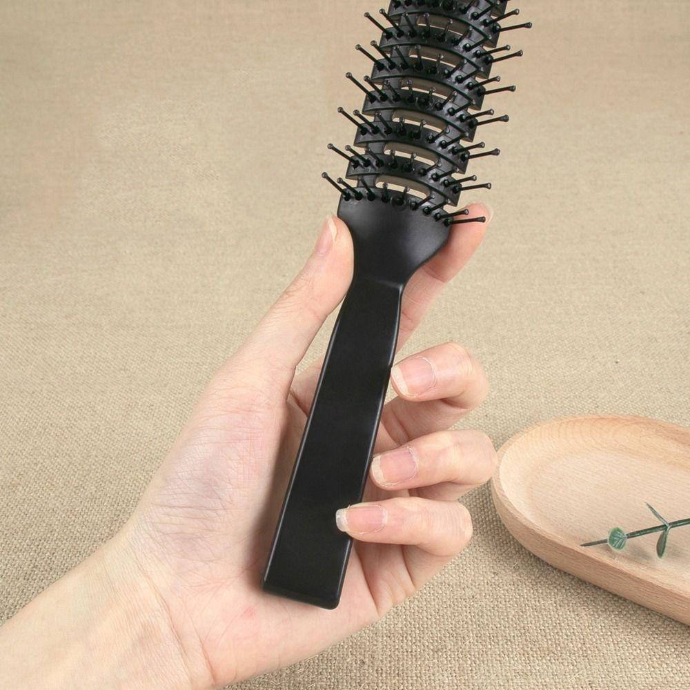 Professional Anti-static Heat Comb Plastic Massage Ribs Hair Comb Detangling Vent Brush  Men/Boy