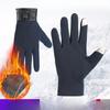 Warm Gloves for Men Outdoor Riding and Driving with Velvet Thickened Non Falling Velvet Touch Screen Cold Proof Autumn and Winter Gloves