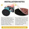 125mm 5 Inch Sander Pad 8-Holes 3 Nails Backing Sanding Disc Pad Hook Loop Sanding Pads for Electric Orbital Sander Polishing