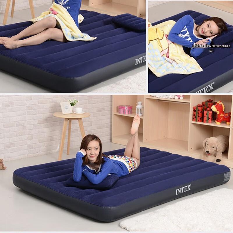 OEING Portable Double Inflatable Air Mattress for Home & Camping