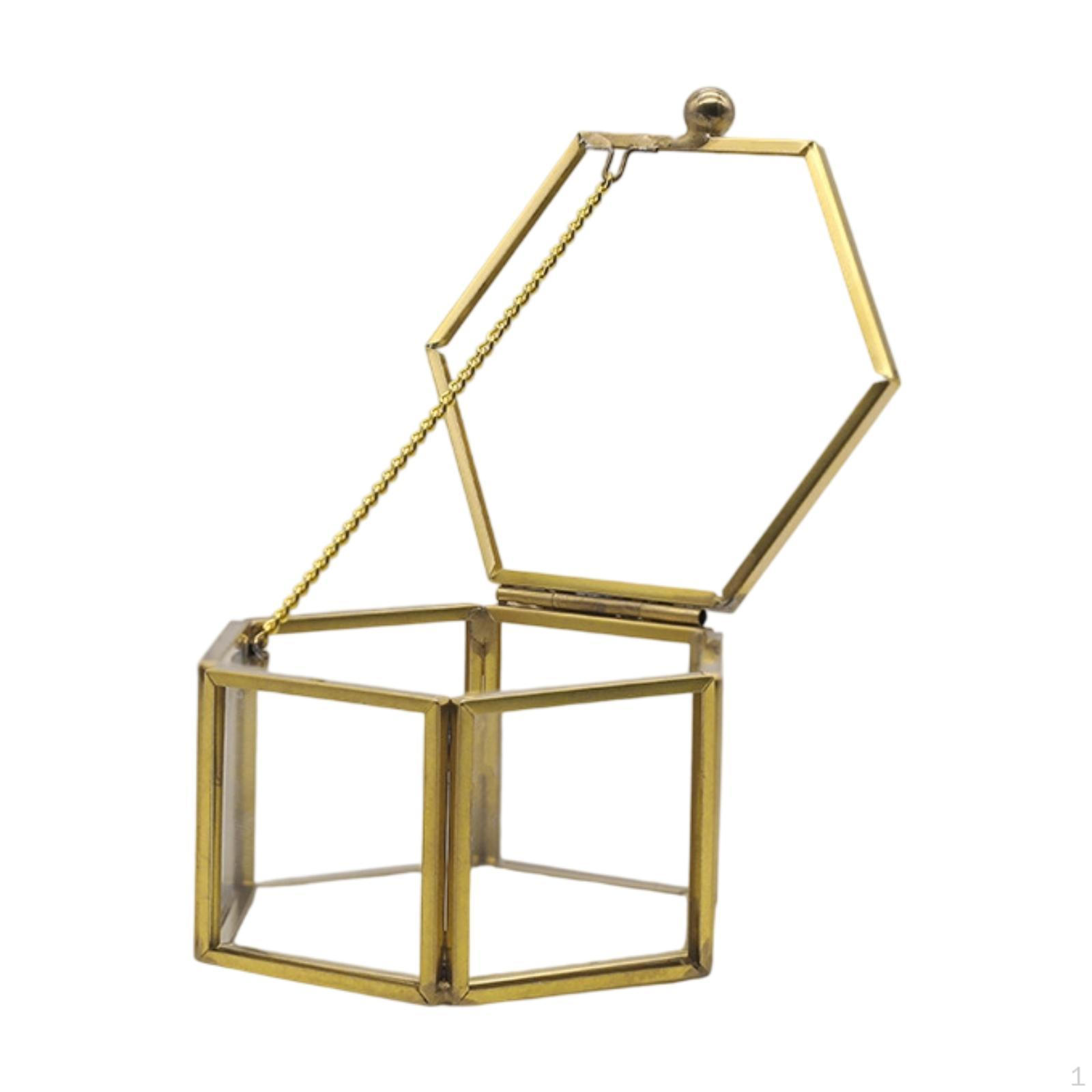 

Стеклянный органайзер для ювелирных изделий, шкатулка для памятных вещей, ожерелье для серег, браслетов