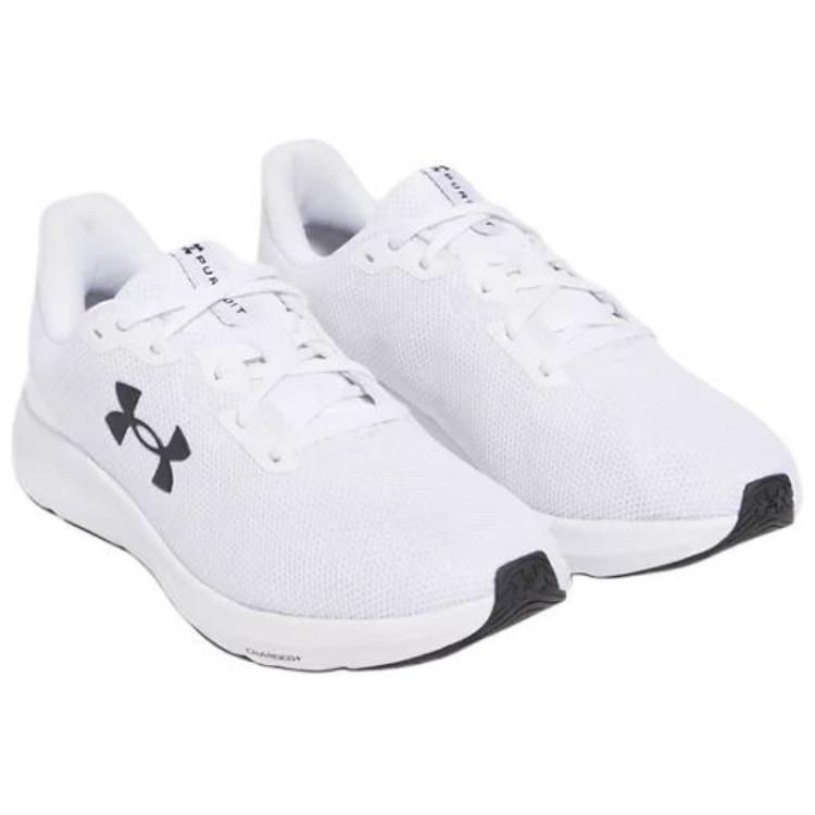 Under Armour Men's Charged Pursuit 4 Running Shoes White White Black 3028254-100