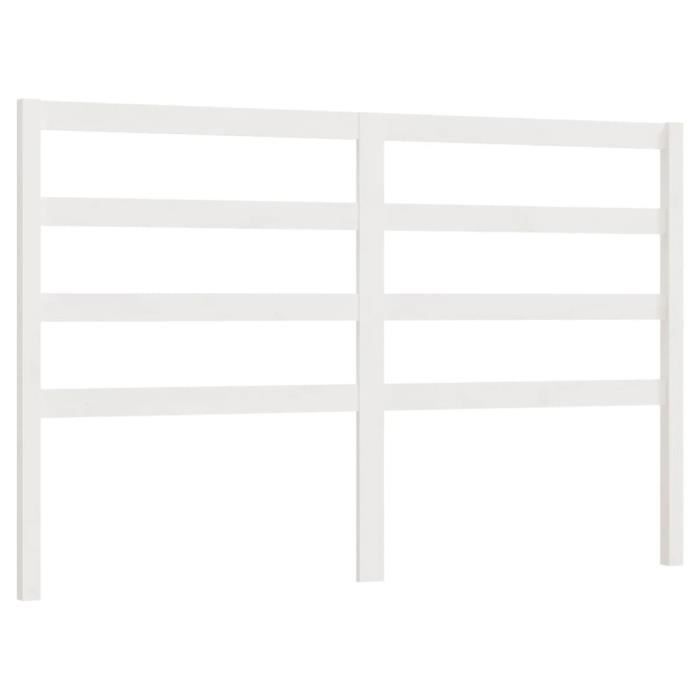 VidaXL Headboard White 166x4x100 Cm Solid Pine Wood 817651