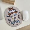 Chasing Light Series Mouse Pad: Portable Creative Cartoon Desk Pad for Student Dorm Rooms