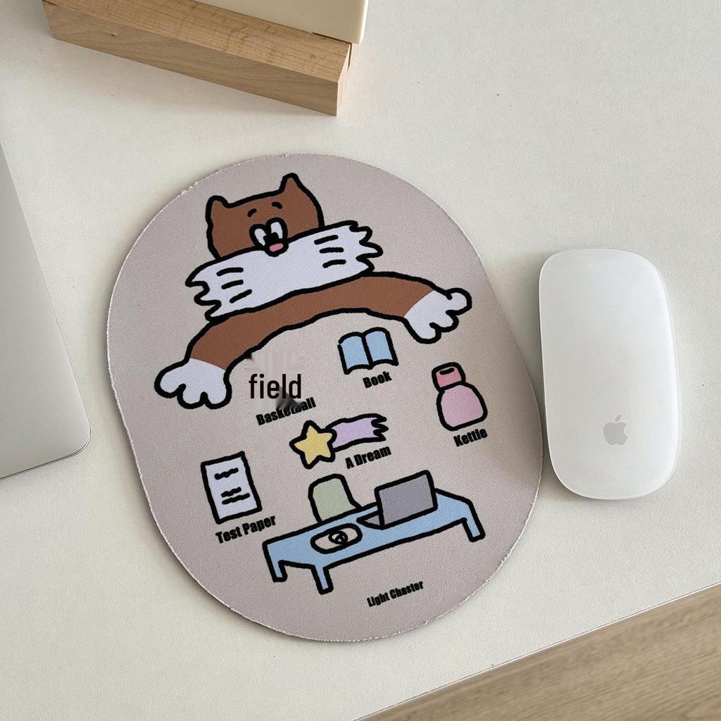 Chasing Light Series Mouse Pad: Portable Creative Cartoon Desk Pad for Student Dorm Rooms