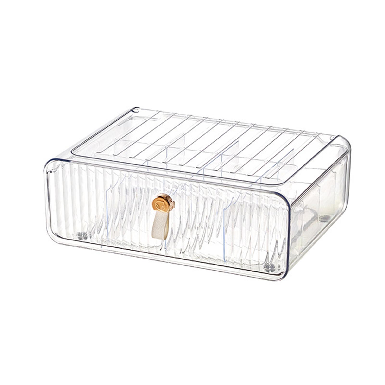 

Ящик для хранения нижнего белья, 16-ячеечный штабелируемый пылезащитный многофункциональный трусики, бюстгальтеры, детская одежда, носки, галстуки, ремни, разделитель, органайзер, товары для дома чистый