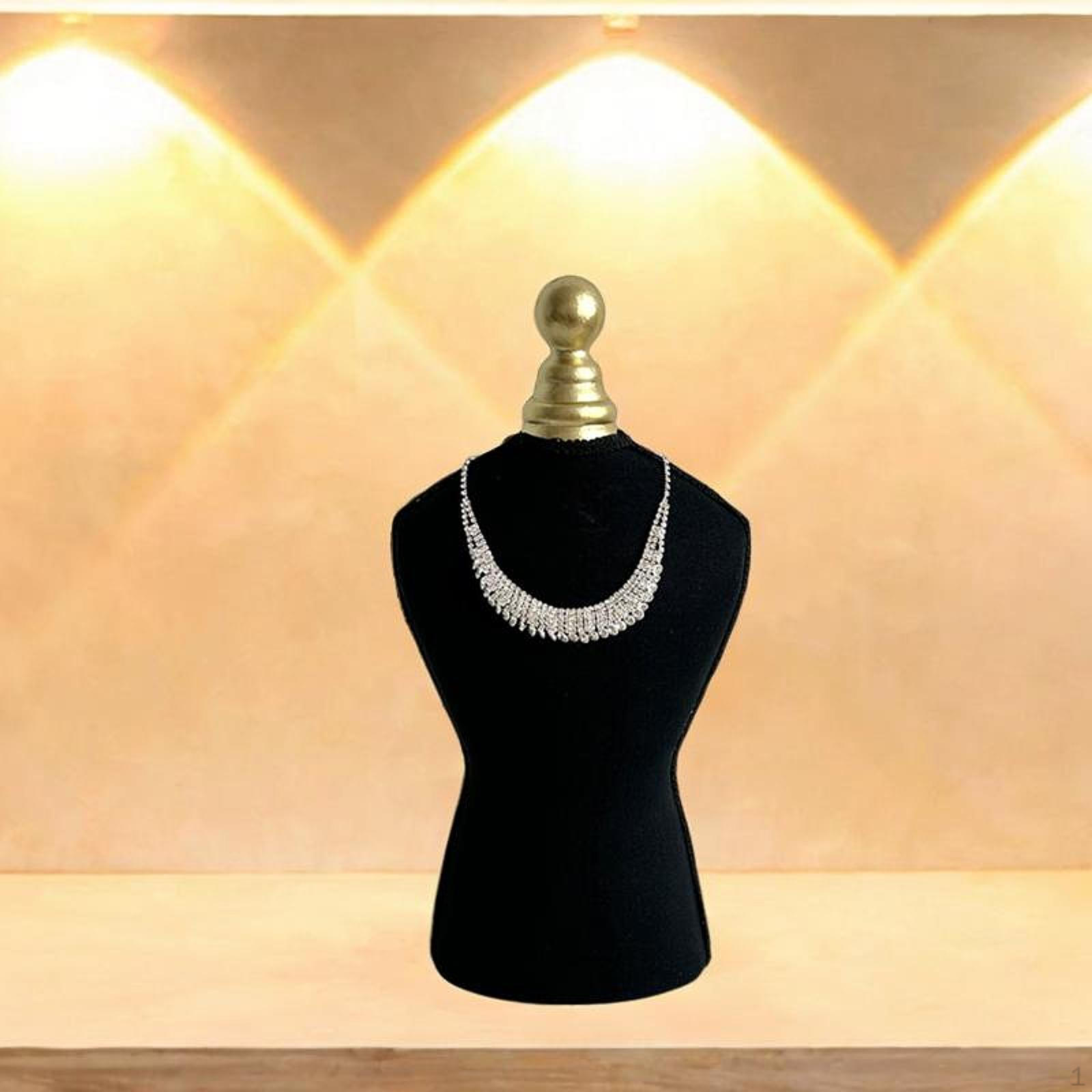 

Подставка для ожерелий, стойка для цепей, многофункциональная, отдельно стоящая, элегантная, реквизит для ювелирных изделий чёрный