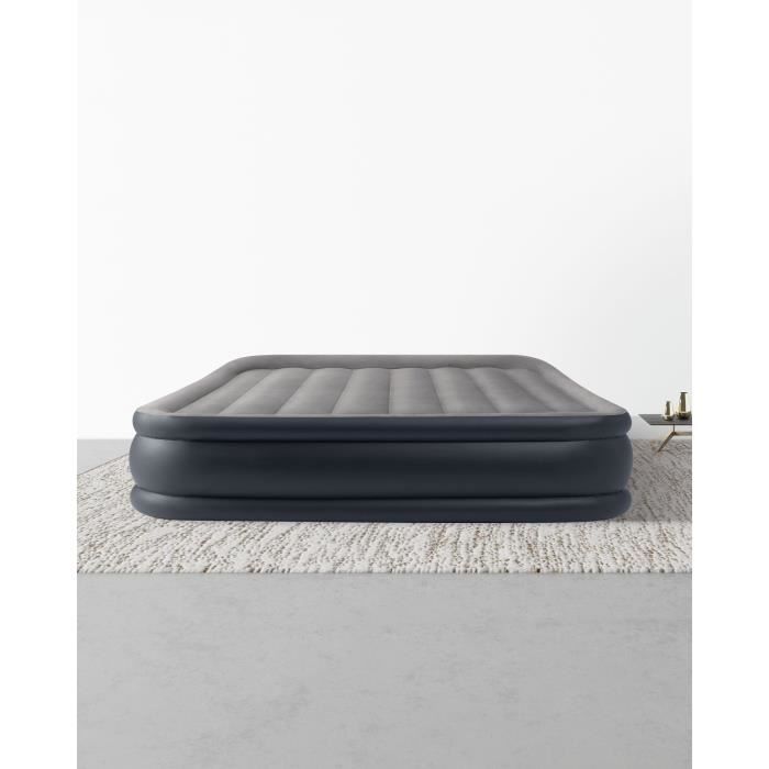 Lit D'appoint Gonflable - INTEX - 2 Personnes - 150 X 200 Cm - Ultra Plush - Fiber Tech Luxe
