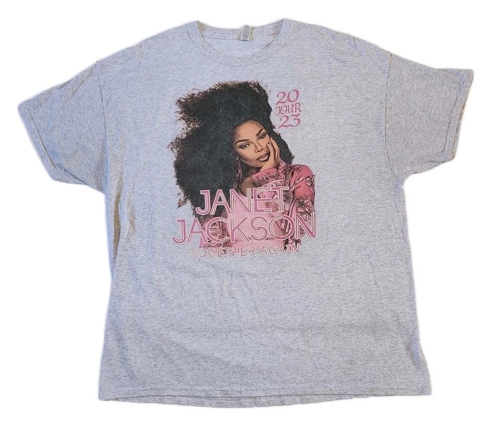 Футболка Джанет Джексон Together Again Унисекс Концертный Все Размеры LO391 Унисекс Футболка L