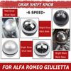 MT 6 Speed Gear Shift Knob Lever Shifter Stick Head Handball Cover For Alfa Romeo Giulietta 2010-2018 Car Styling Accessories